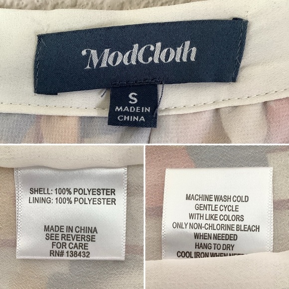 MODCLOTH Accordion Pleat Skirt Mod Floral Midi Preppy Office Retro Pin -Up Sz S - Picture 7 of 13